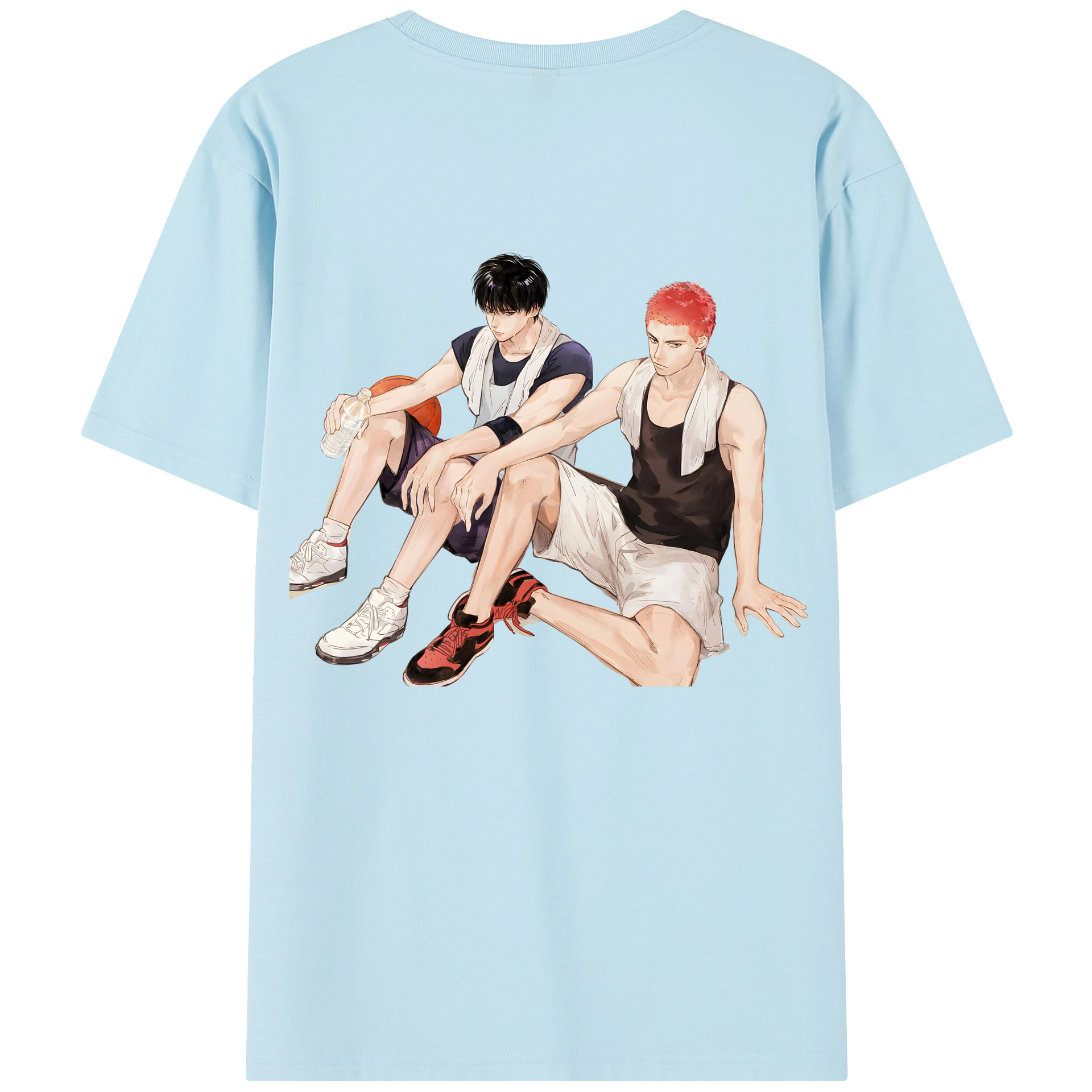 SLAM DUNK／スラムダンク 綿100％半袖Tシャツ（背面プリント）